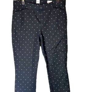 GAP Signature Skinny Ankle Mid Rise Black Casual Chino Pants Women's Size 10